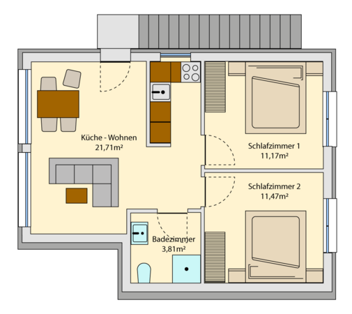 Grundriss Ferienwohnung